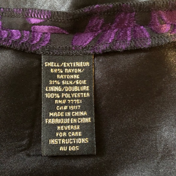 Betsey Johnson Evening Cocktail Dress Burnout Silk - Picture 6 of 7